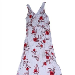 Light pink floral maxi dress